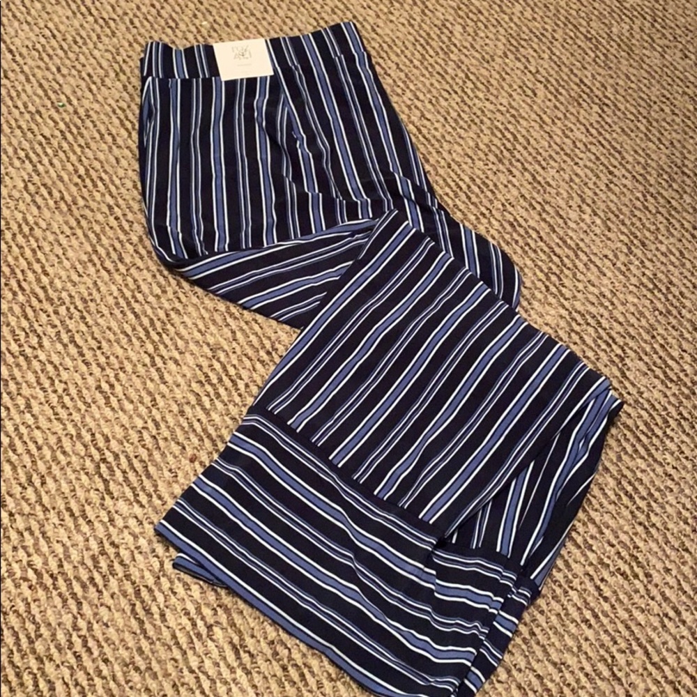 Blue striped pants